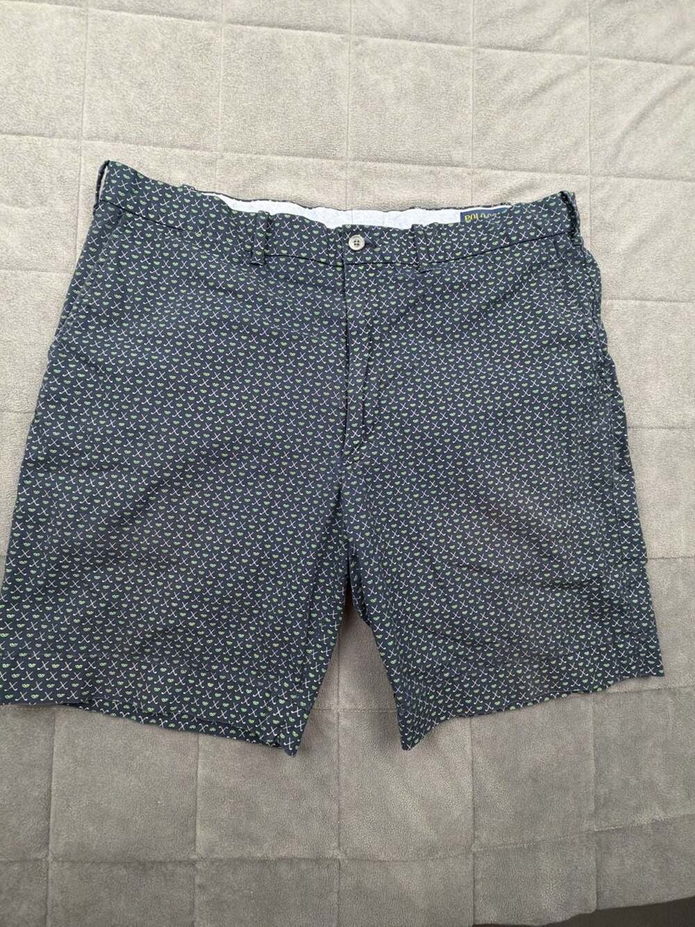 Polo Golf Ralph Lauren Men's Cotton Twill with Stretch Club Putter Print Shorts